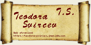 Teodora Svirčev vizit kartica